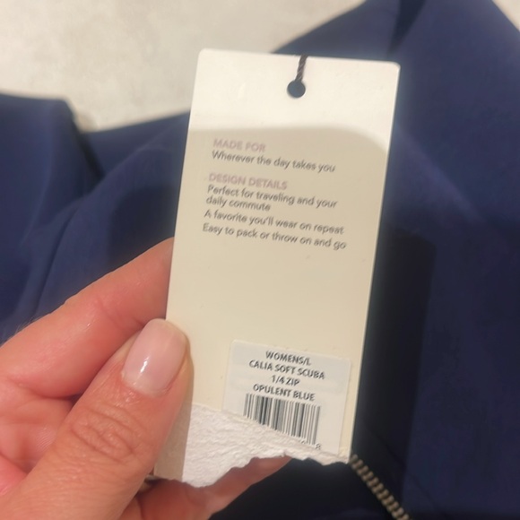 CALIA NWT SOFT navy set ( scuba 1/4 zip) and tapered pant - Picture 6 of 6